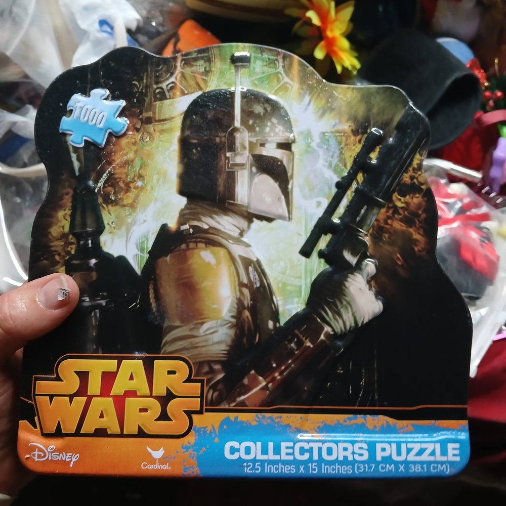 Disney Star Wars Boba Fett 1000-piece Collectors Jigsaw Puzzle- CONTAINER ONLY